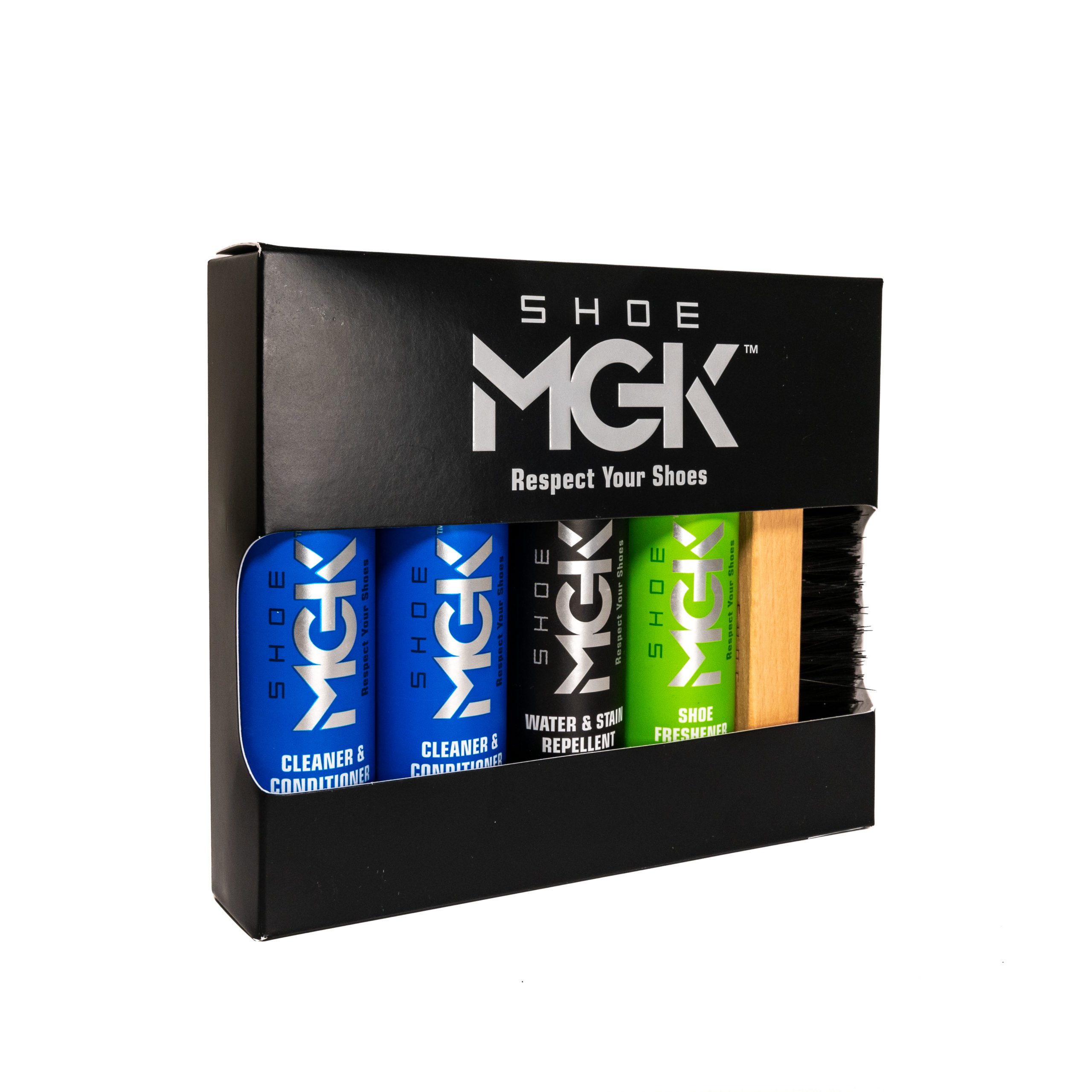 Shoe MGK Complete Kit - Shoe Care Kit to Clean, Protect and Refresh All White Shoes, Leather Shoes, Sneakers, Dress Shoes, and More