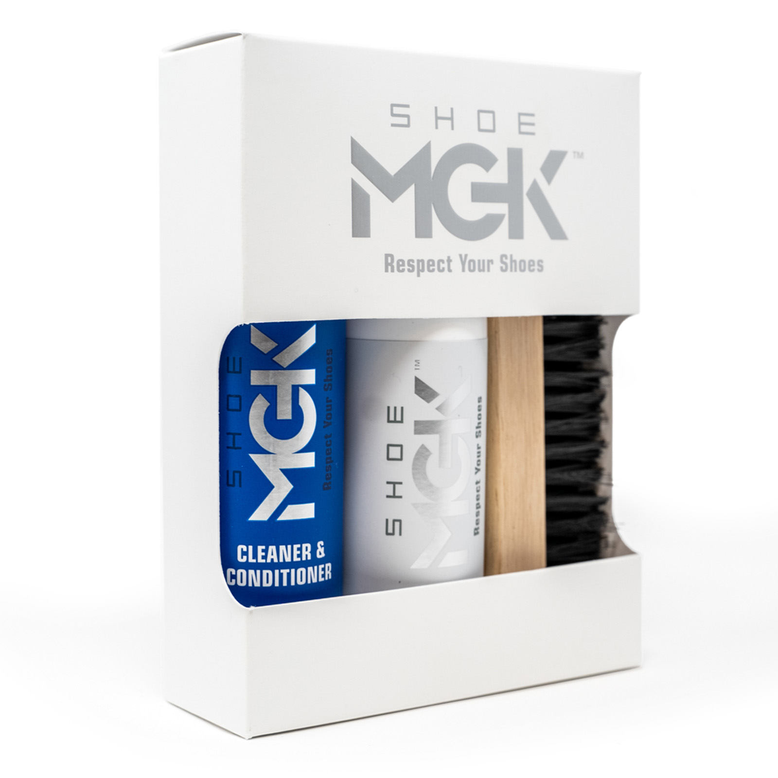 Shoe MGK Starter Shoe Cleaner Kit for White Shoes, Sneakers, Leather Shoes,  Suede Shoes, and more - Shoe Cleaner & Conditioner with Brush