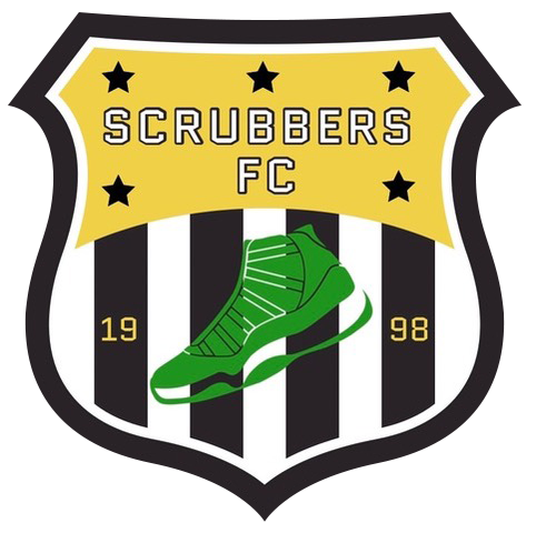 an icon of a green shoe with the heading Scrubbers FC 1998