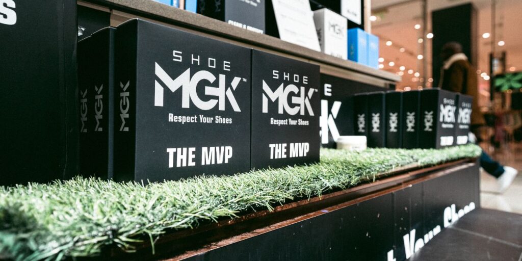 A shelf full of the Shoe MGK MVP Kit XL